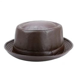 Leather Simple Stylish Retro Trendy Hat