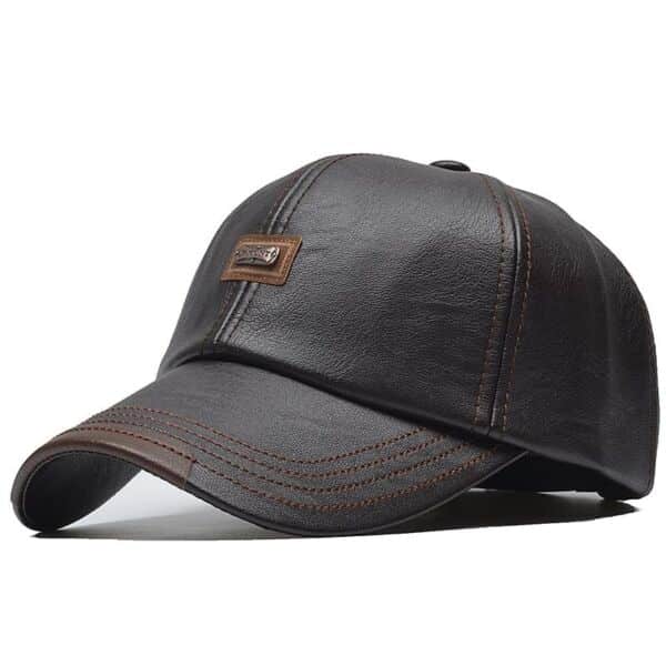 Leather Baseball Cap Sun Hat - Leather-Hats.com